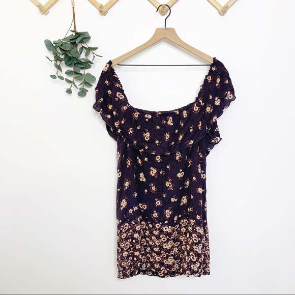 UO Kimchi Blue off the shoulder floral dress - Picture 2 of 8